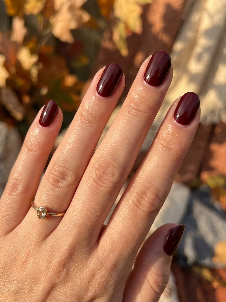 Classic Oxblood Elegant Nails als Oxblood Nails Inspiration 2026